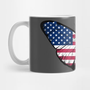 Vintage United States Butterfly Moth | Pray For United States and Stand with United States Mug